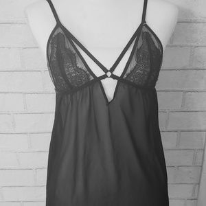 Victoria's Secret sheer black babydoll lingerie